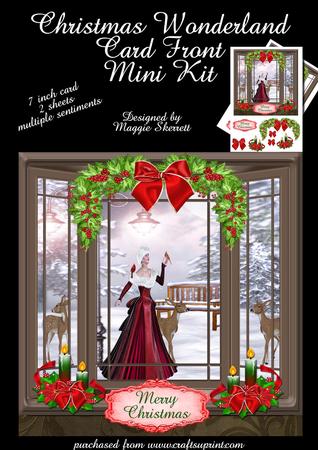 Christmas Wonderland Christmas Card Front Mini Kit