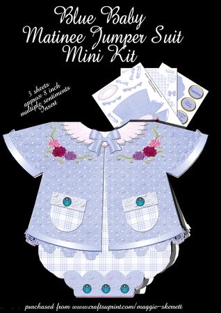 Blue Baby Matinee Jumper Suit