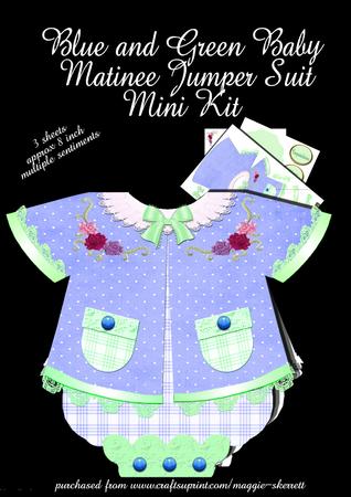 Blue and Green Baby Matinee Jumper Suit