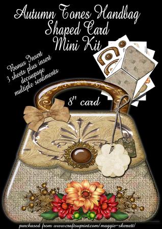 Autumn Tones Handbag Plus Insert Shaped Card Mini Kit