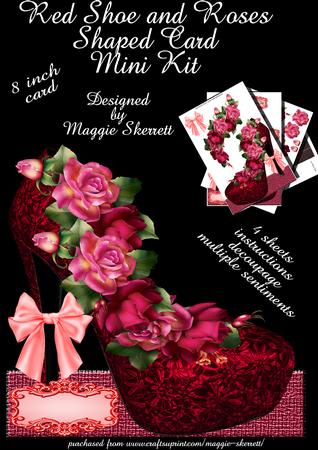 Red Shoe Shaped Card Mini Kit