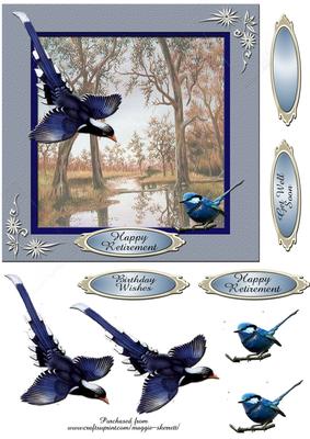 Colourful Birds Series - Quick Card 1