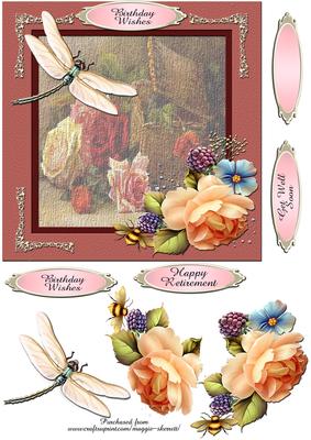 Vintage Floral 1 Quick Card Front