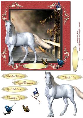Horses and Birds 4 - Quick Card
