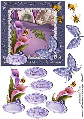 Pretty Mauve Quick Card