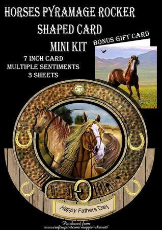Horse Rocker Shaped Card Plus Bonus Gift Card