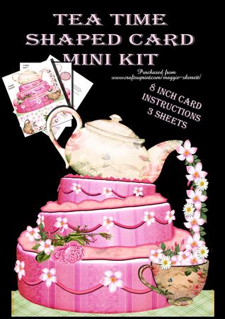 Tea Time Cake and Teapot Shaped Card Mini Kit