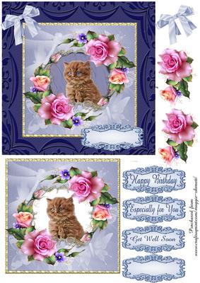 Kitten Number 1, 6 Inch Topper