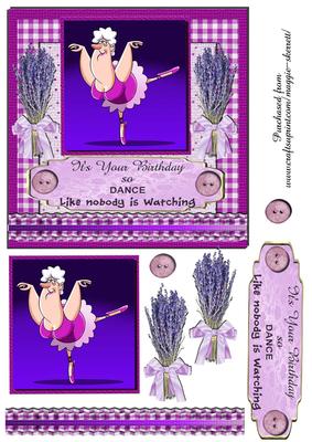 Dance Like Nobody is Watching. 6 Inch Quick Card Front