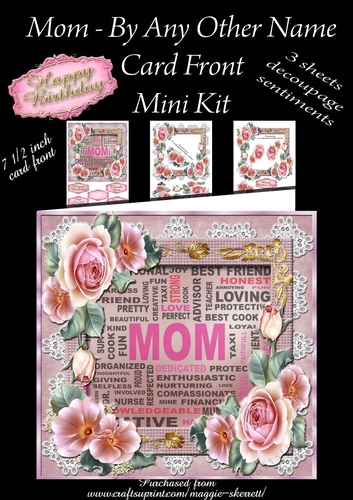 Mom - By Any Other Name  Card Front Mini Kit 