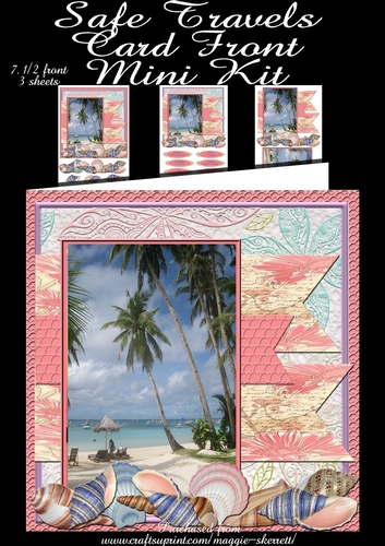 Safe Travels - Bon Voyage Card Front Mini Kit 