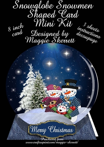 Snow Globe and Snowmen Family  Mini Kit 