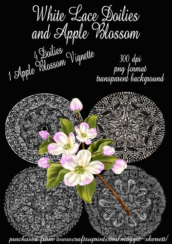 Lace Doilies and Apple Blossoms
