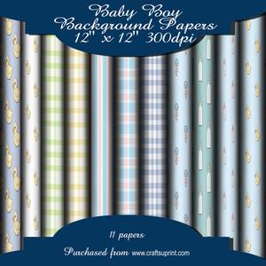 Baby Boy Background Papers