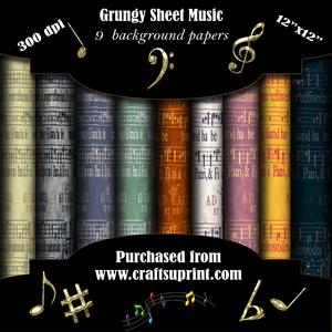 Grungy Sheet Music