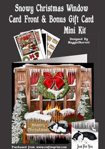 Snowy Christmas Window