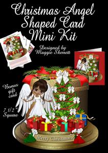 Christmas Brunette Angel with Bonus Gift Card