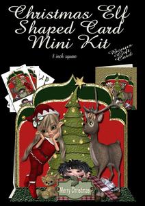 Christmas Elf Shaped Card Plus Gift Card