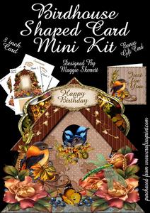 Birdhouse Shaped Card Plus Gift Card
