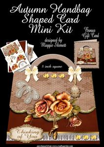 Autumn Handbag Shaped Card Plus Bonus Gift Card