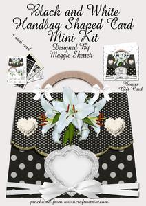 Black and White Handbag Plus Bonus Gift Card