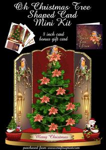Oh Christmas Tree Shaped Card and Bonus Gift Card