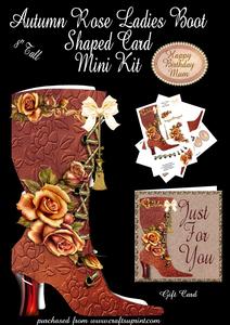 Autumn Rose Vintage Ladies Boot Plus Gift Card