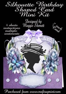 Silhouette Birthday Shaped Card Mini Kit Number 2