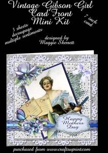 Vintage Harrison Fisher Lady Birthday Topper Mini Kit