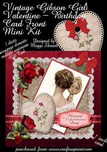 Harrison Fisher Valentine - Birthday Card Mini Kit