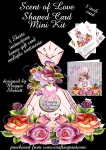 Scent of Love - Birthday - Valentine Shaped Card