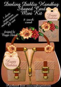 Darling Dahlia Handbag Shaped Card Mini Kit Plus Gift Card