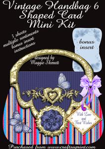 Vintage Handbag #6 Mini Kit Plus Bonus Insert