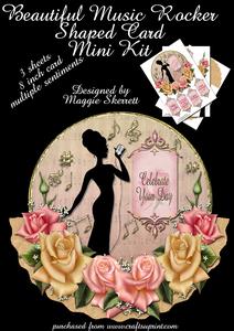 Sweet Music Rocker Shaped Card Mini Kit