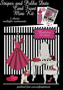 Stripes and Polka Dots Card Front