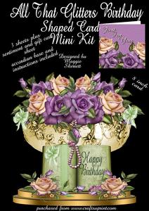 All That Glitters Shaped Card Plus Gift Card Mini Kit