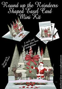 Round Up the Reindeers, Shaped Easel Mini Kit