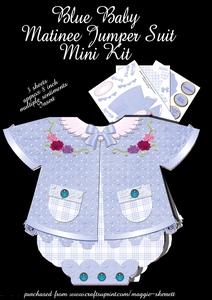 Blue Baby Matinee Jumper Suit