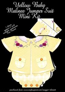 Yellow Baby Matinee Jumper Suit