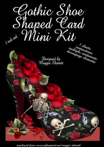 Gothic Shoe Shaped Card Mini Kit