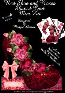Red Shoe Shaped Card Mini Kit