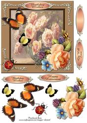 Vintage Floral 4 Quick Card Front