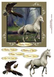 Horses and Birds 1 - Quick Card