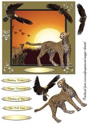 Wild Animals 5 Quick Card Topper