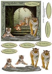 Temple Tigers 3D Quick Card