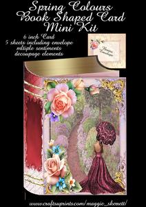 Spring Colours Book Shaped Mini Kit Plus Envelope