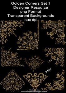 Ornate Gold Corners Set 1