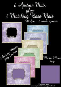 6 Aperture Mats Plus 6 Matching Base Mats