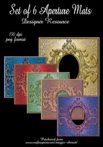 Set of 6 Aperture Mats