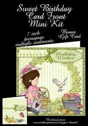 Sweet Birthday Card Front Mini Kit - Plus Bonus Gift Card